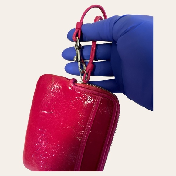 COACH Poppy Wristlet in Dark Fuchsia - Picture 4 of 6